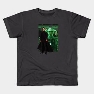 Neo The Matrix Retro Movie Kids T-Shirt